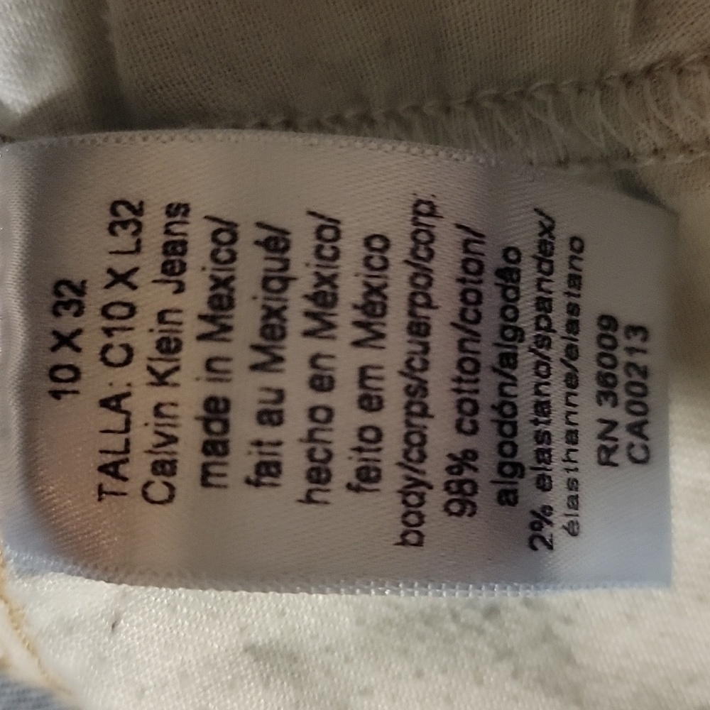 CALVIN KLINE FLARE MEDIUM WASH WOMENS JEANS SIZE 10X32 - Picture 9 of 9